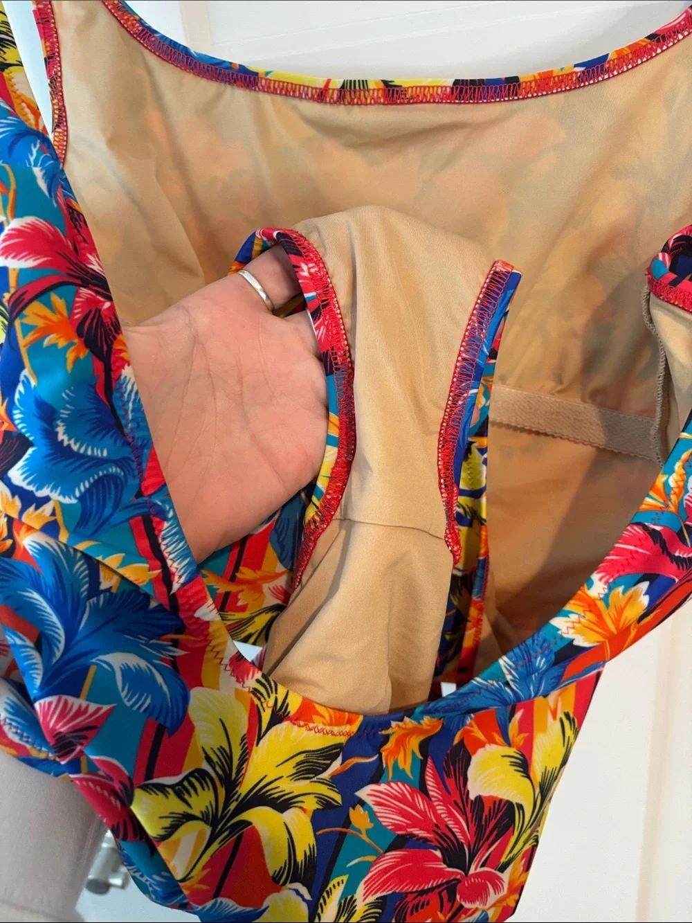 J CREW size 8 Colorful Floral One-Piece Swimsuit 🩱 swim beach 🏖️ bathing suit - Picture 6 of 6